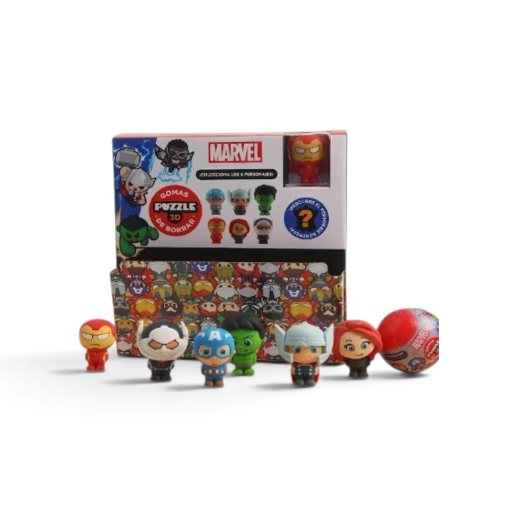 GOMA DE LAPIZ PUZZLE 3D MARVEL
